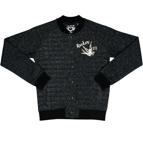 JETTE Staccato Bomberjacke JETTE - Black Melange Größe: 152 Default Title