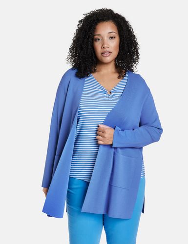 SAMOON Offene Strickjacke im Longstyle