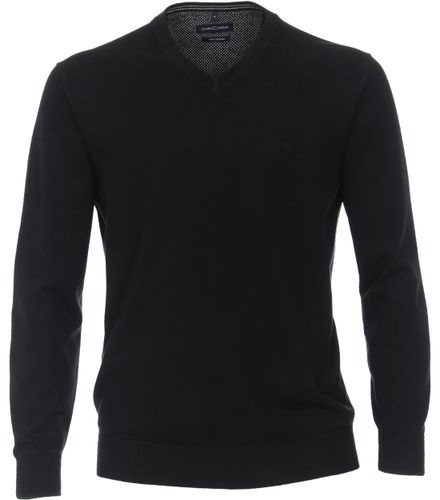 CASA MODA Pullover mit V-Ausschnitt uni 004430