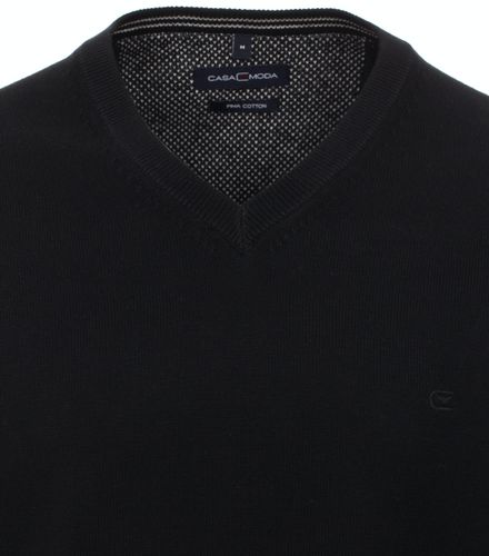 CASA MODA Pullover mit V-Ausschnitt uni 004430