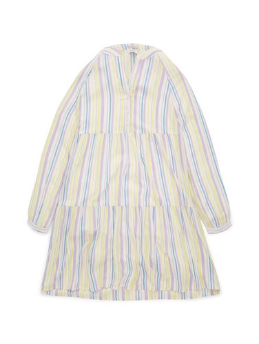 TOM TAILOR Gestreiftes Kleid mit Volants 146