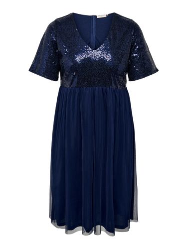 ONLY CARMAKOMA CARLUNAS BLK SEQUIN DRESS