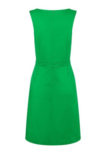 MORE & MORE Baumwoll-Satin Kleid fresh green Frühjahrs-Kollektion