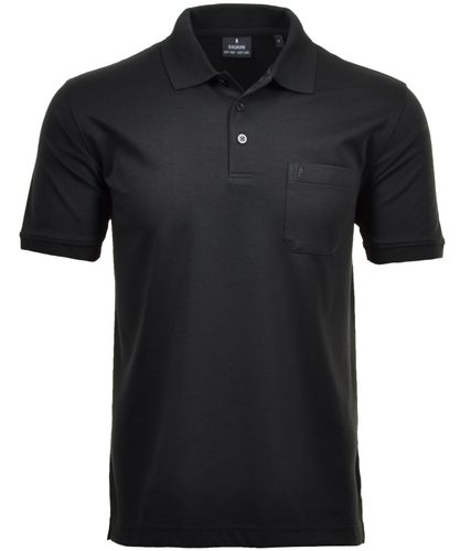 RAGMAN Softknit-Polo mit Brusttasche, kurzarm