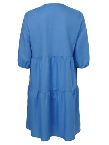 FRAPP Kleid V-Ausschnitt 3/4 Arm