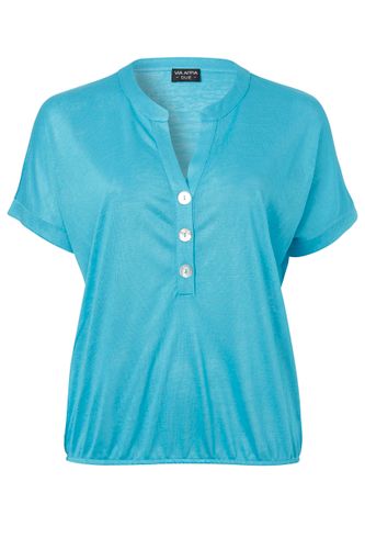 VIA APPIA Bluse V-Ausschnitt 1/2 Arm Knöpfe 54