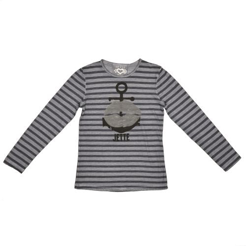 JETTE Ringel-Shirt CPD, SILVER GREY STR.