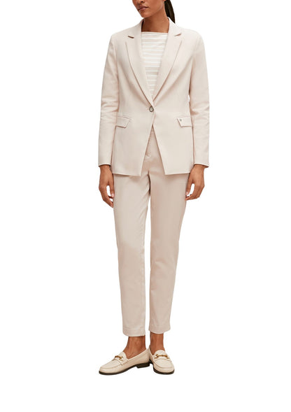COMMA Taillierter Blazer aus Baumwollmix