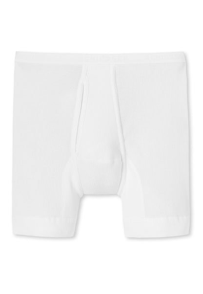 SCHIESSER Kurze Unterhose, Doppelripp-Qualität weiss