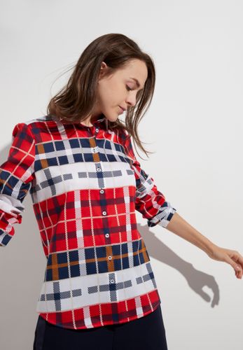 ETERNA Bluse Satingewebe Langarm Langarm