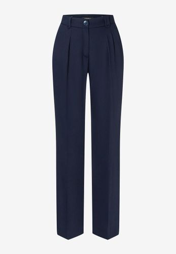 MORE & MORE weite Bundfaltenhose marine Herbst-Kollektion 34