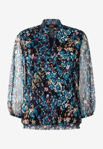 MORE & MORE Meshshirt Flowerprint Herbst-Kollektion 38