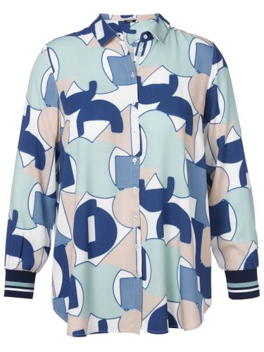 FRAPP Bluse Hemdkragen 1/1 Arm Druck