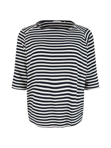 TOM TAILOR Plus Size - Gestreiftes Ottoman Sweatshirt Default Title
