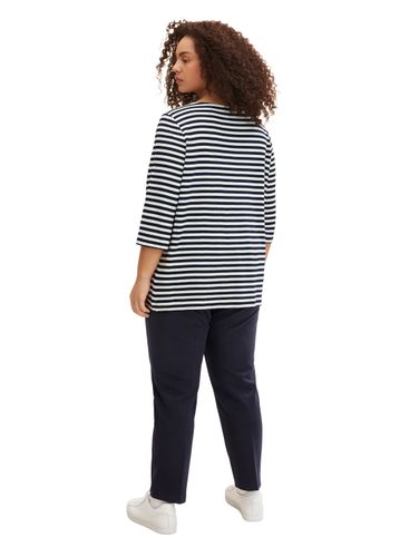 TOM TAILOR Plus Size - Gestreiftes Ottoman Sweatshirt