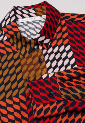 ETERNA Bluse Satingewebe Langarm