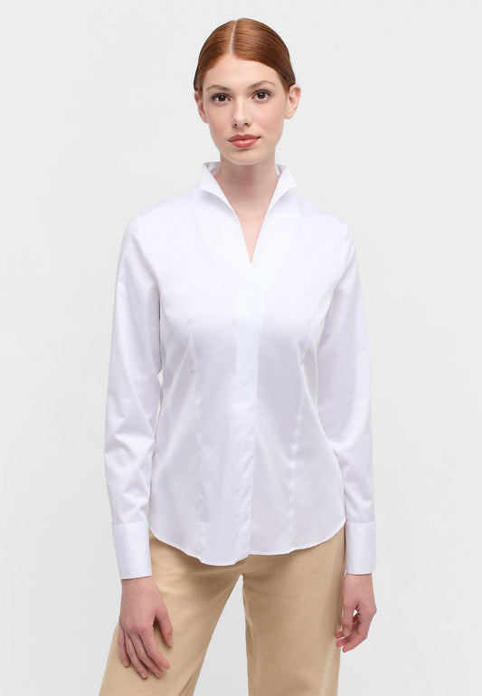 ETERNA Satin Shirt Bluse Satingewebe Langarm 54 Langarm