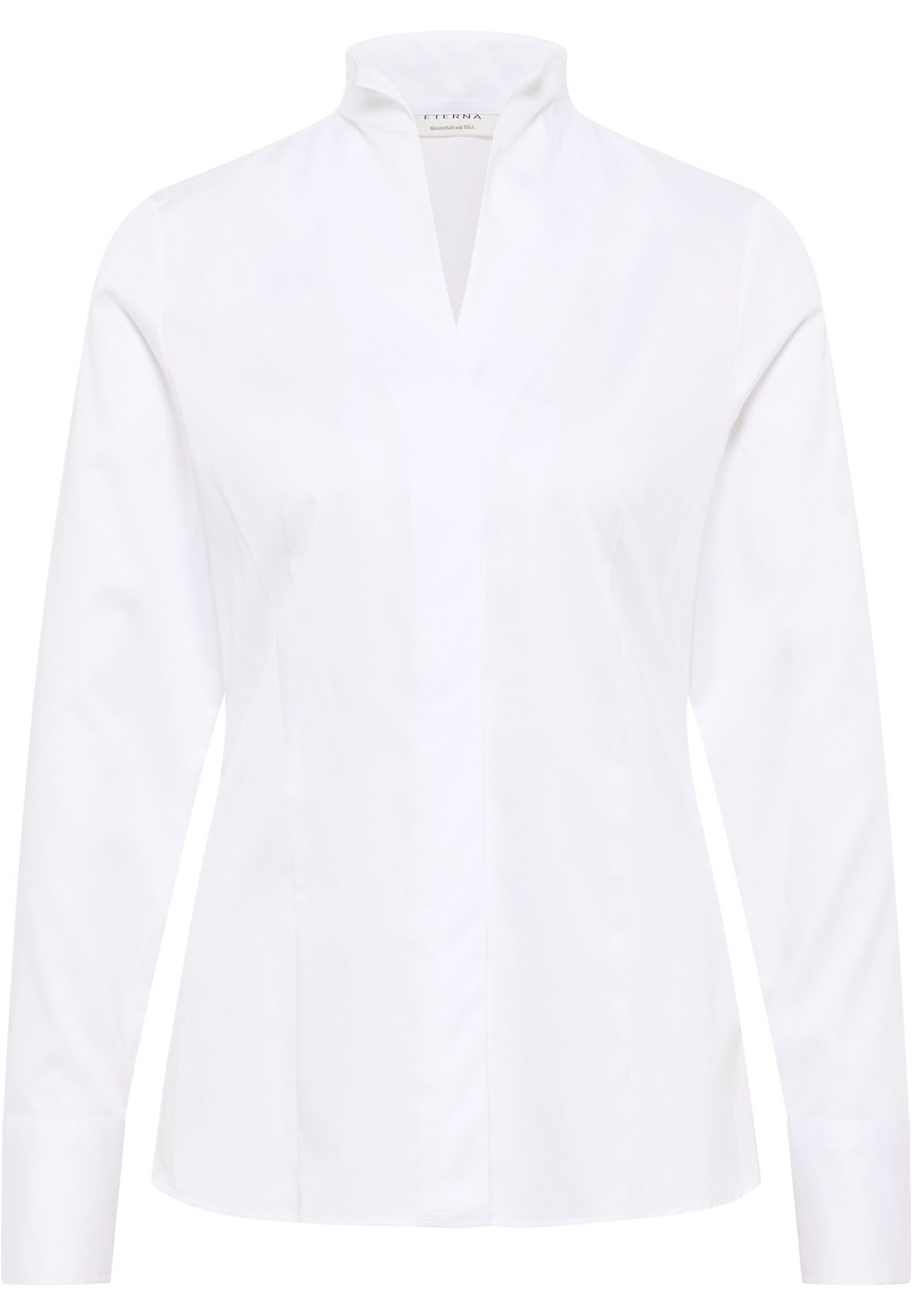 ETERNA Satin Shirt Bluse Satingewebe Langarm