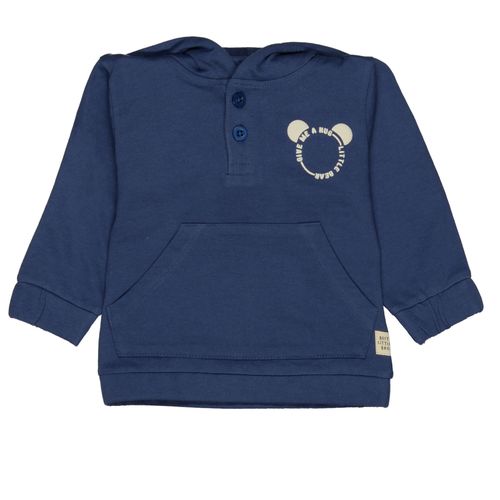 STACCATO Kapuzen-Sweatshirt mit kurzer Knopfleiste