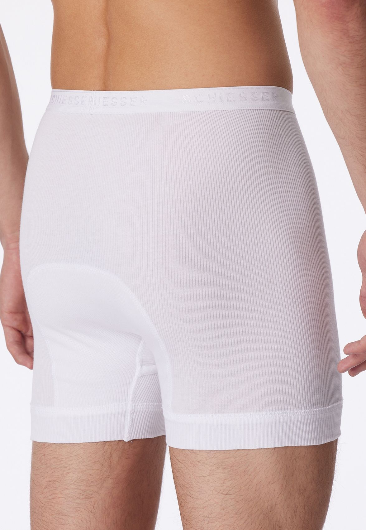 SCHIESSER Kurze Unterhose, Doppelripp-Qualität