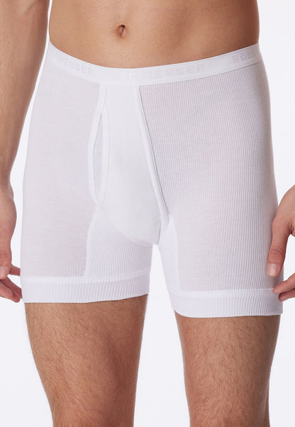 SCHIESSER Kurze Unterhose, Doppelripp-Qualität