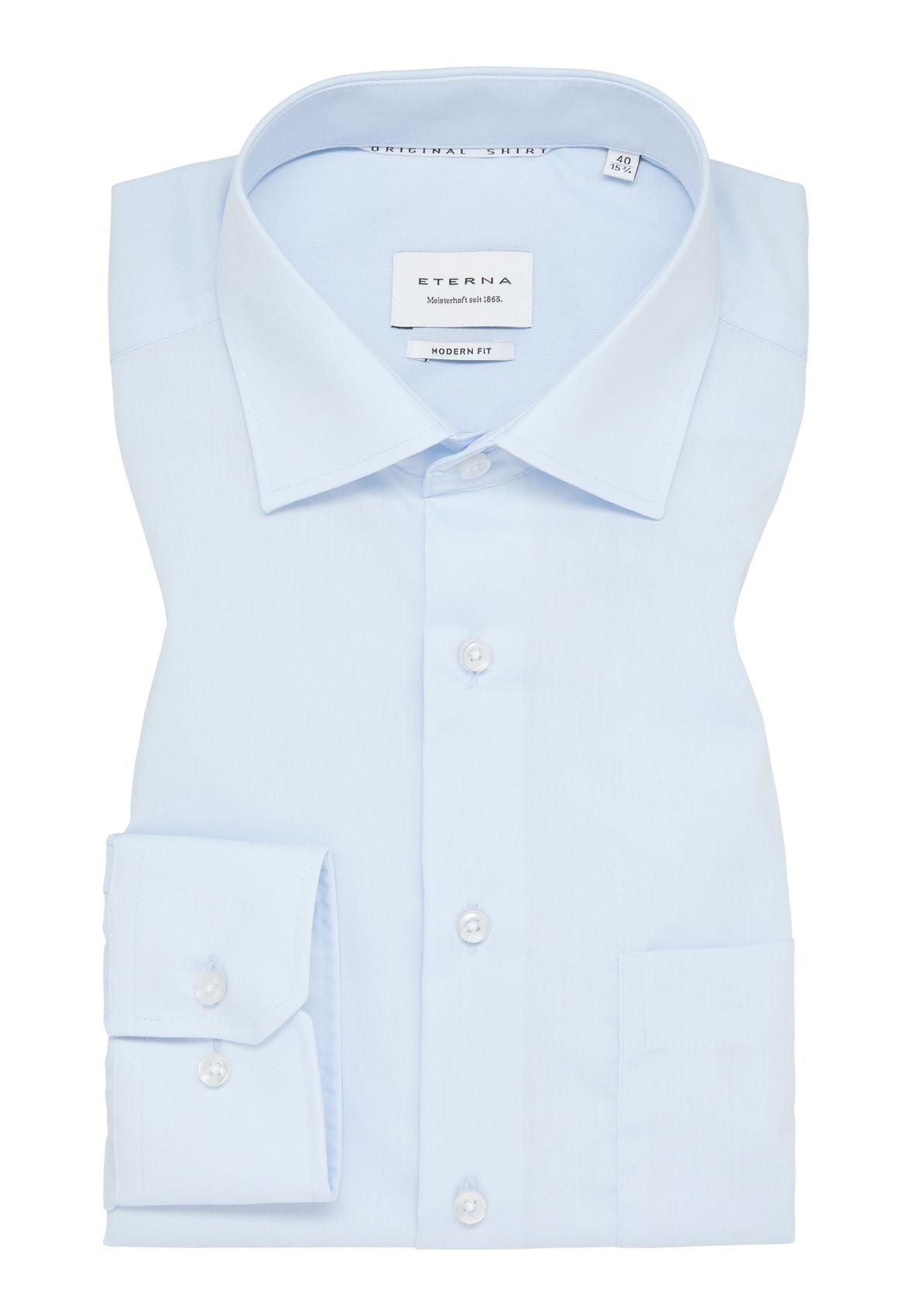 ETERNA Original Shirt Popeline Langarm Langarm - 65cm