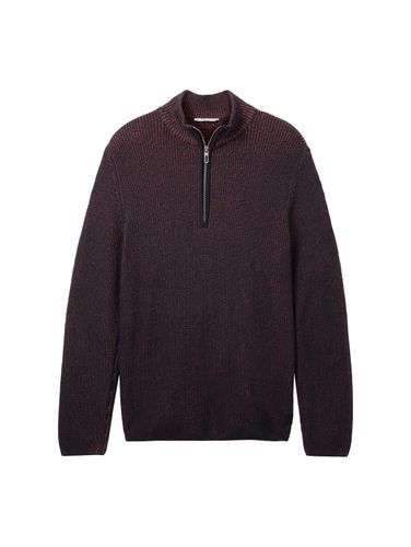 TOM TAILOR Strickpullover mit Troyer Kragen
