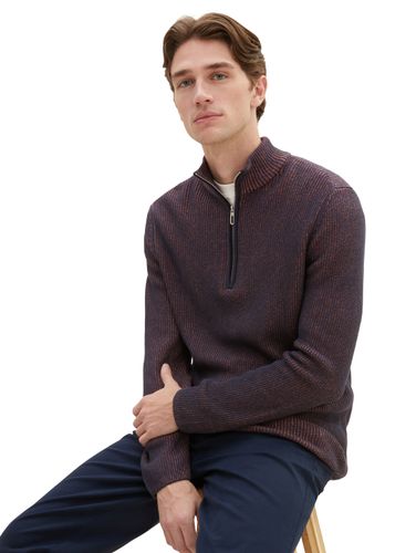 TOM TAILOR Strickpullover mit Troyer Kragen
