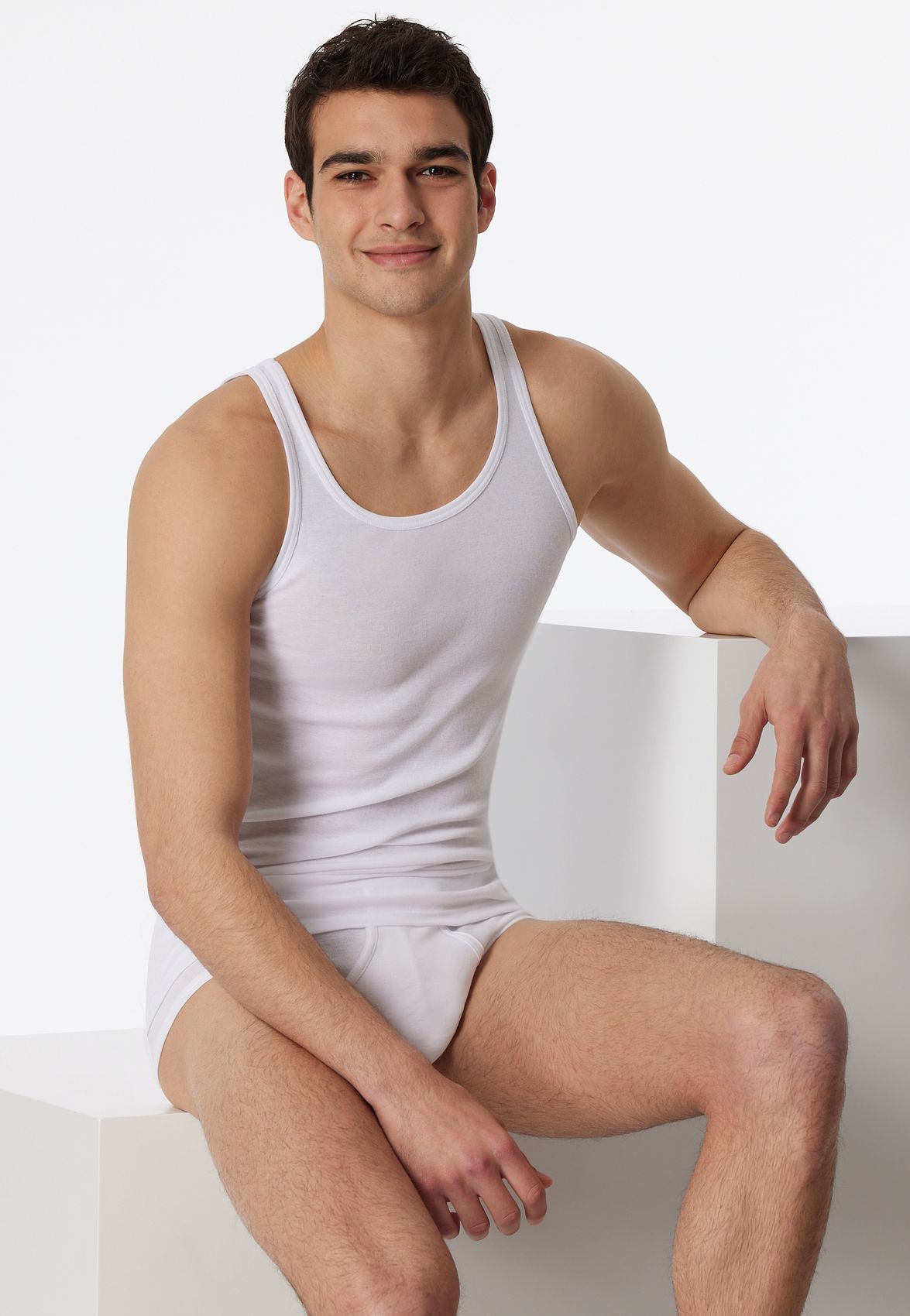 SCHIESSER Feinripp-Unterhemd, Doppelpack