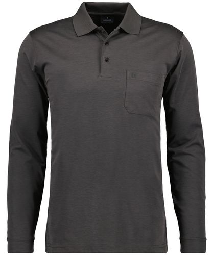RAGMAN Softknit-Polo mit Brusttasche, Langarm