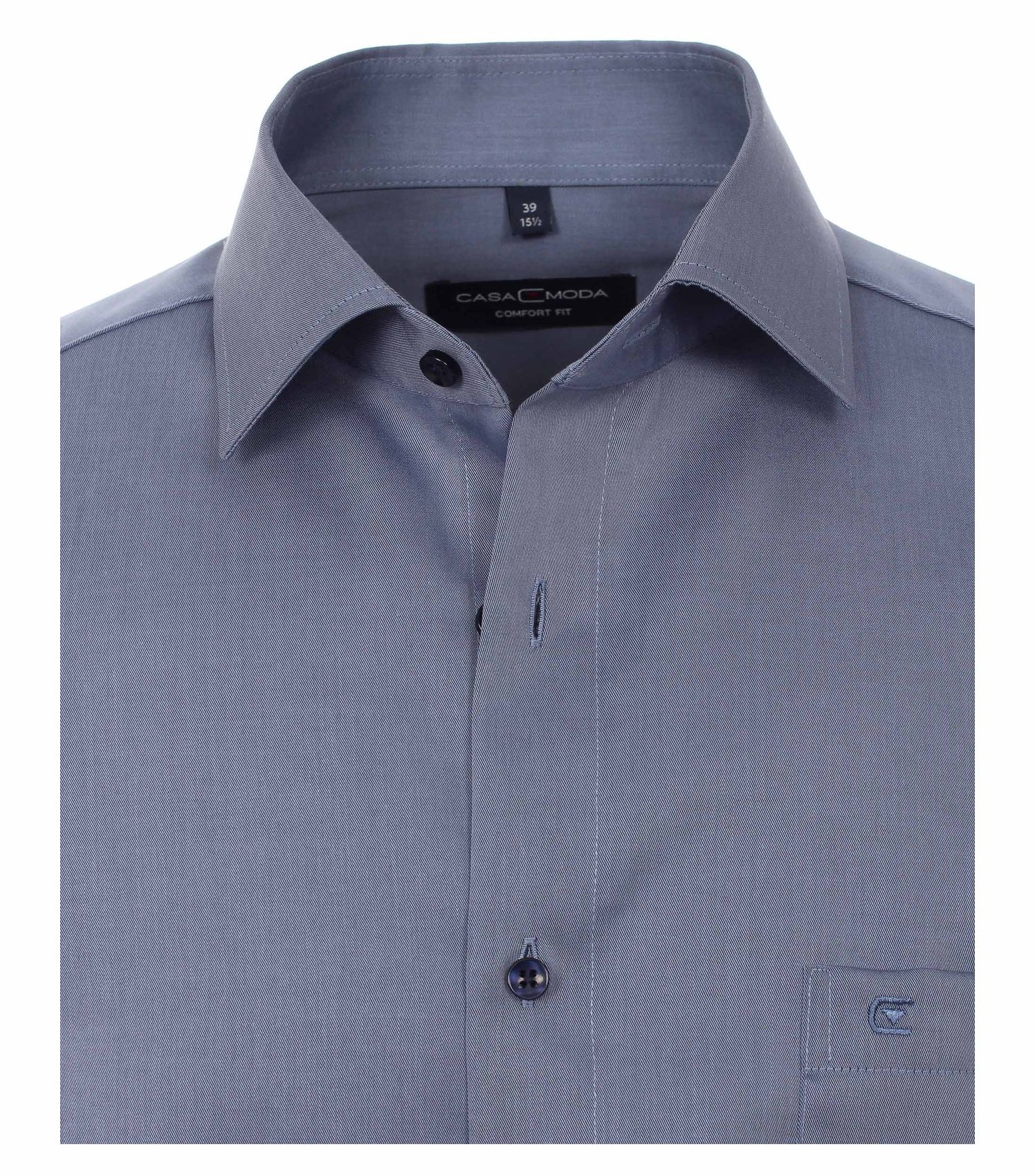 CASA MODA Twill Hemd uni Extra lang 72cm 006882