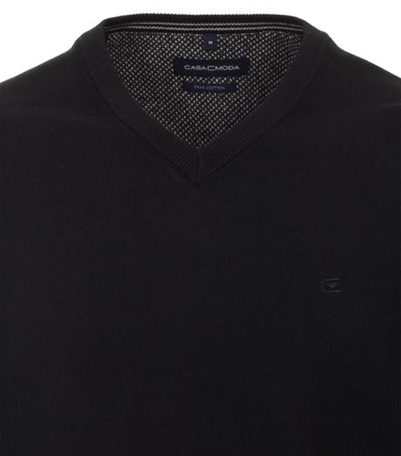 CASA MODA Pullover mit V-Ausschnitt uni 004430