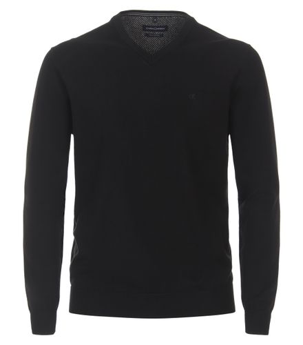 CASA MODA Pullover mit V-Ausschnitt uni 004430