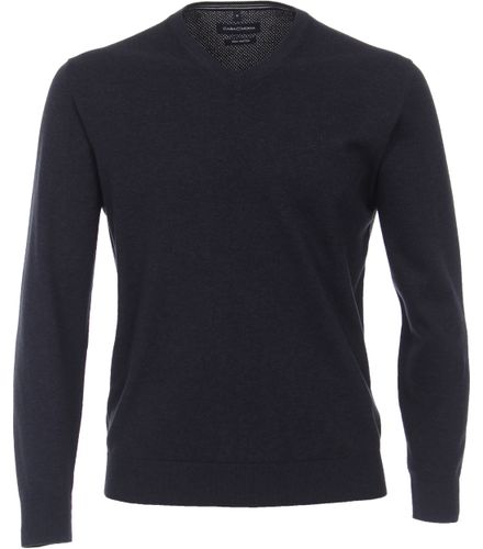 CASA MODA Pullover mit V-Ausschnitt uni 004430 3XL
