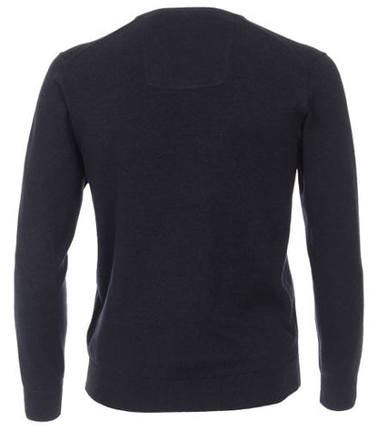CASA MODA Pullover mit V-Ausschnitt uni 004430