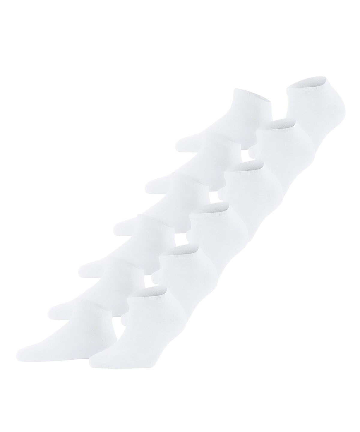 FALKE FALKE Happy 6-Pack Damen white 83 % Baumwolle, 16 % Polyamid, 1 % Elasthan