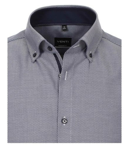 VENTI Dobby Hemd uni