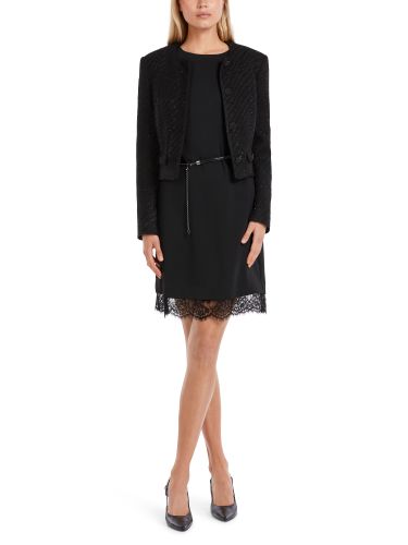 MARC CAIN Kurzes Kleid mit zarter Spitze