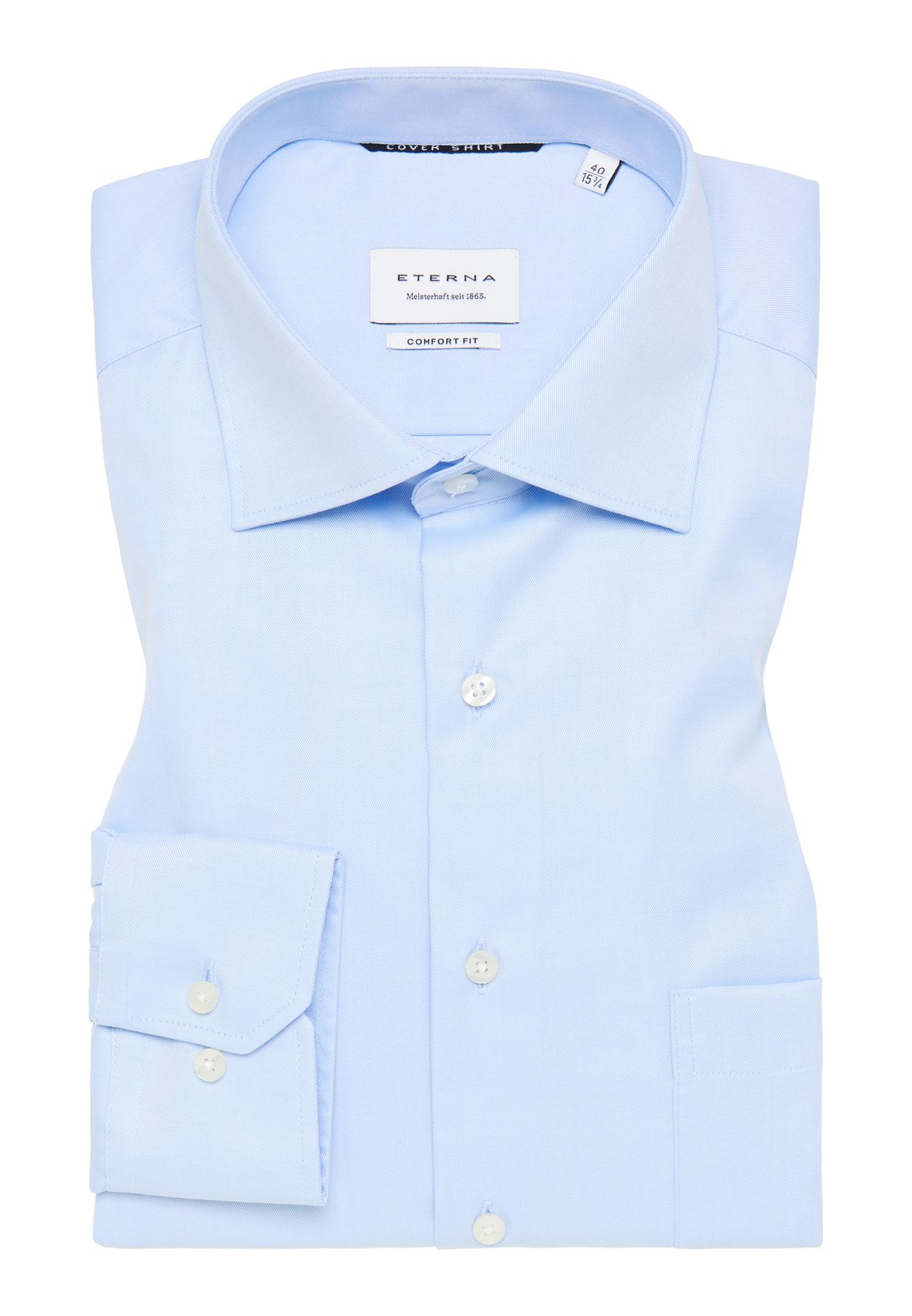 ETERNA Cover Shirt Twill verkürzter Arm (59 cm) Langarm - 65cm