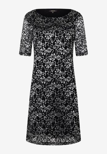 MORE & MORE Spitzenkleid schwarz/silber GLAM-Kollektion 34