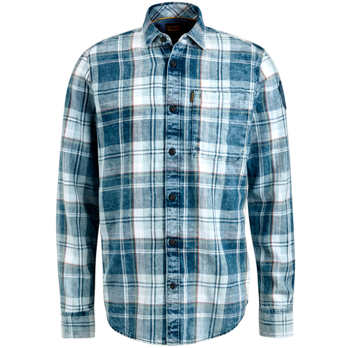 Long Sleeve Shirt Indigo Yarndyed Check