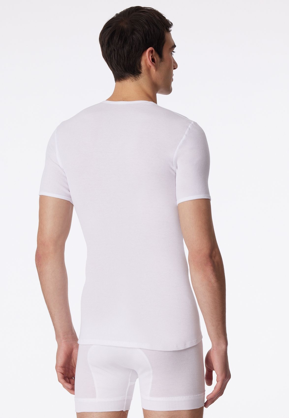 SCHIESSER Doppelripp-Kurzarmshirt