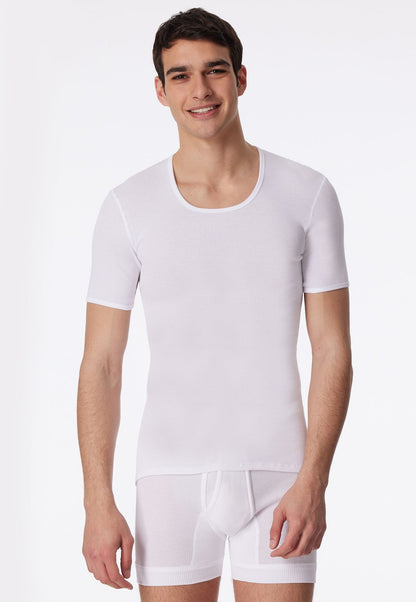 SCHIESSER Doppelripp-Kurzarmshirt