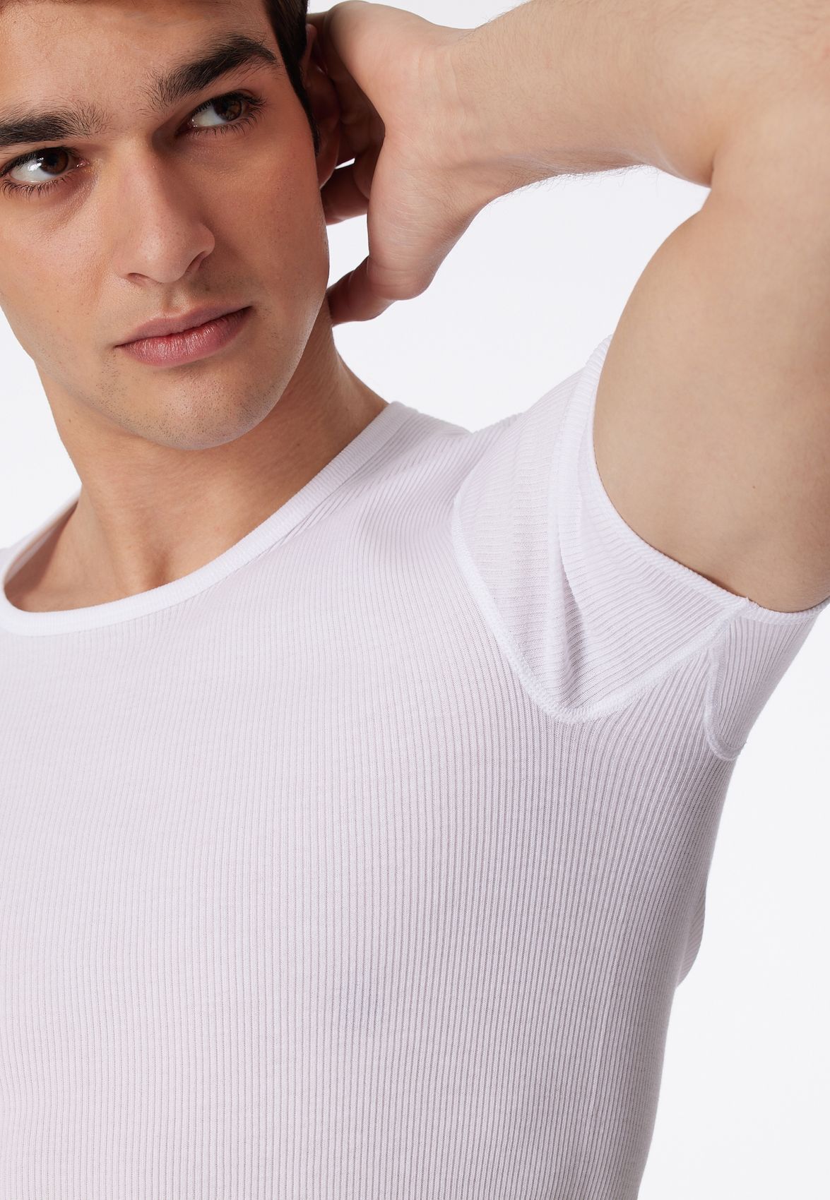 SCHIESSER Doppelripp-Kurzarmshirt