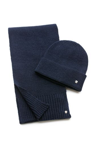 SEIDENFALTER Set Schal+Mütze Uni