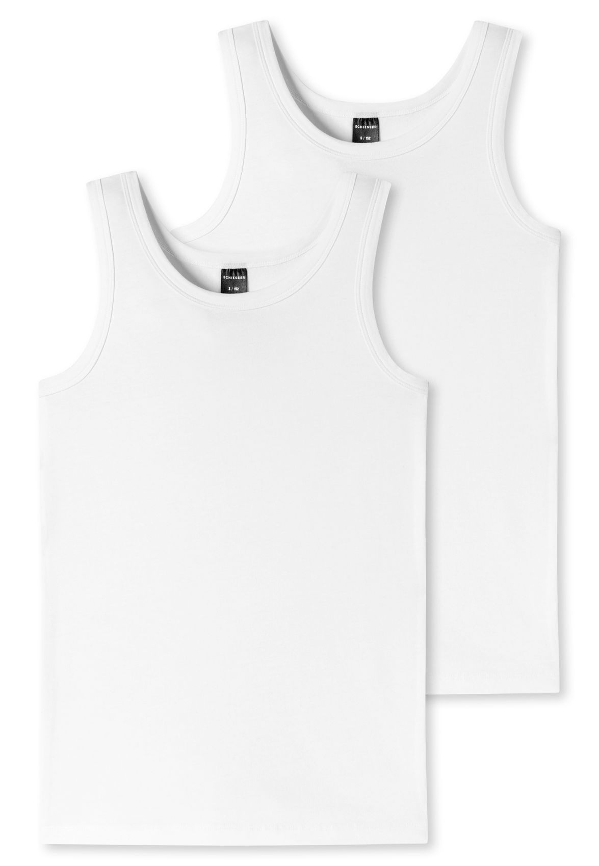 SCHIESSER Jungen-Tanktop, 2er Pack