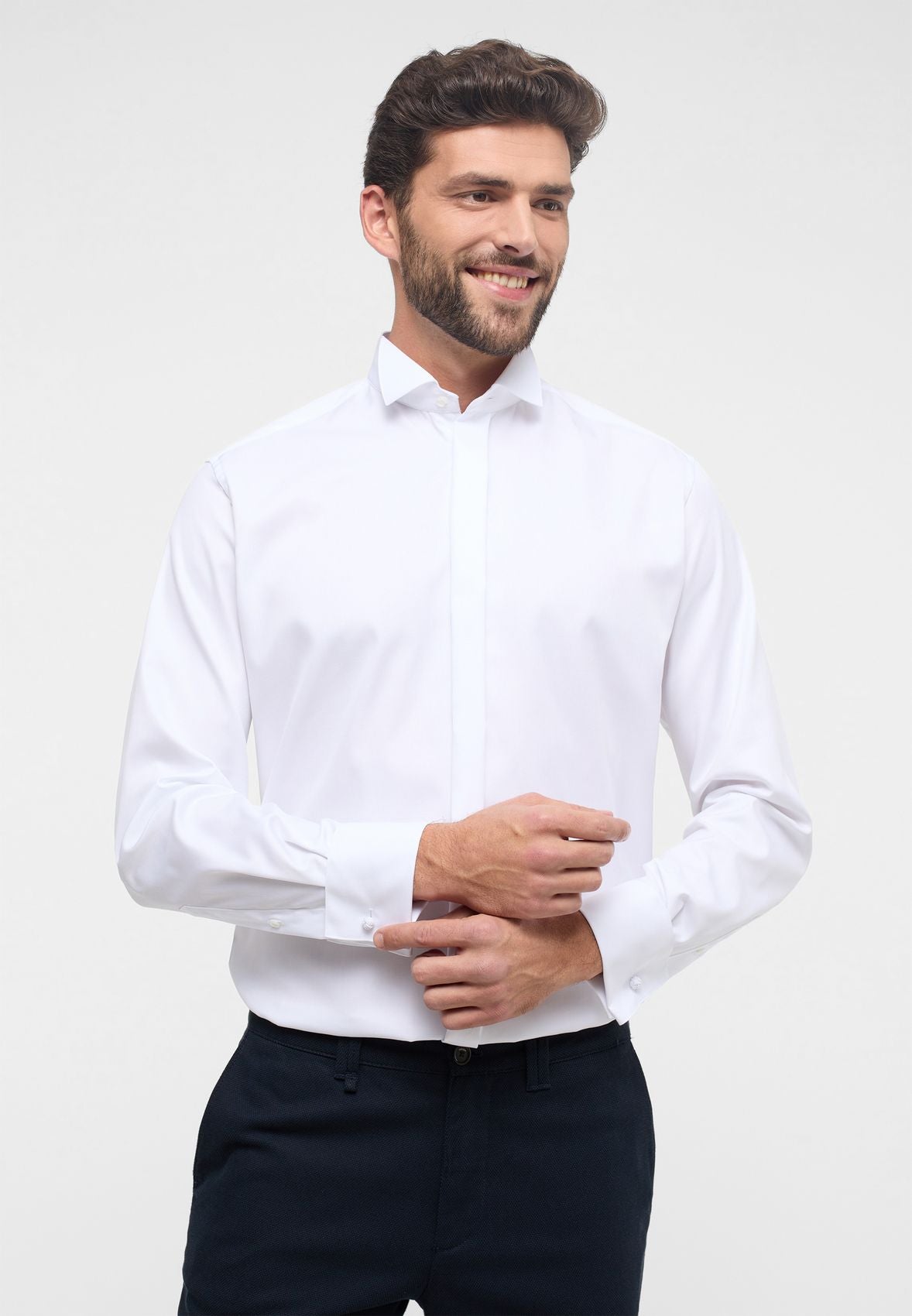 ETERNA Cover Shirt Twill Langarm