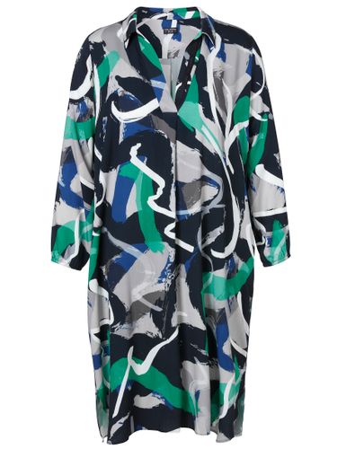 VIA APPIA Kleid Hemdkragen 1/1 Arm Druck 46