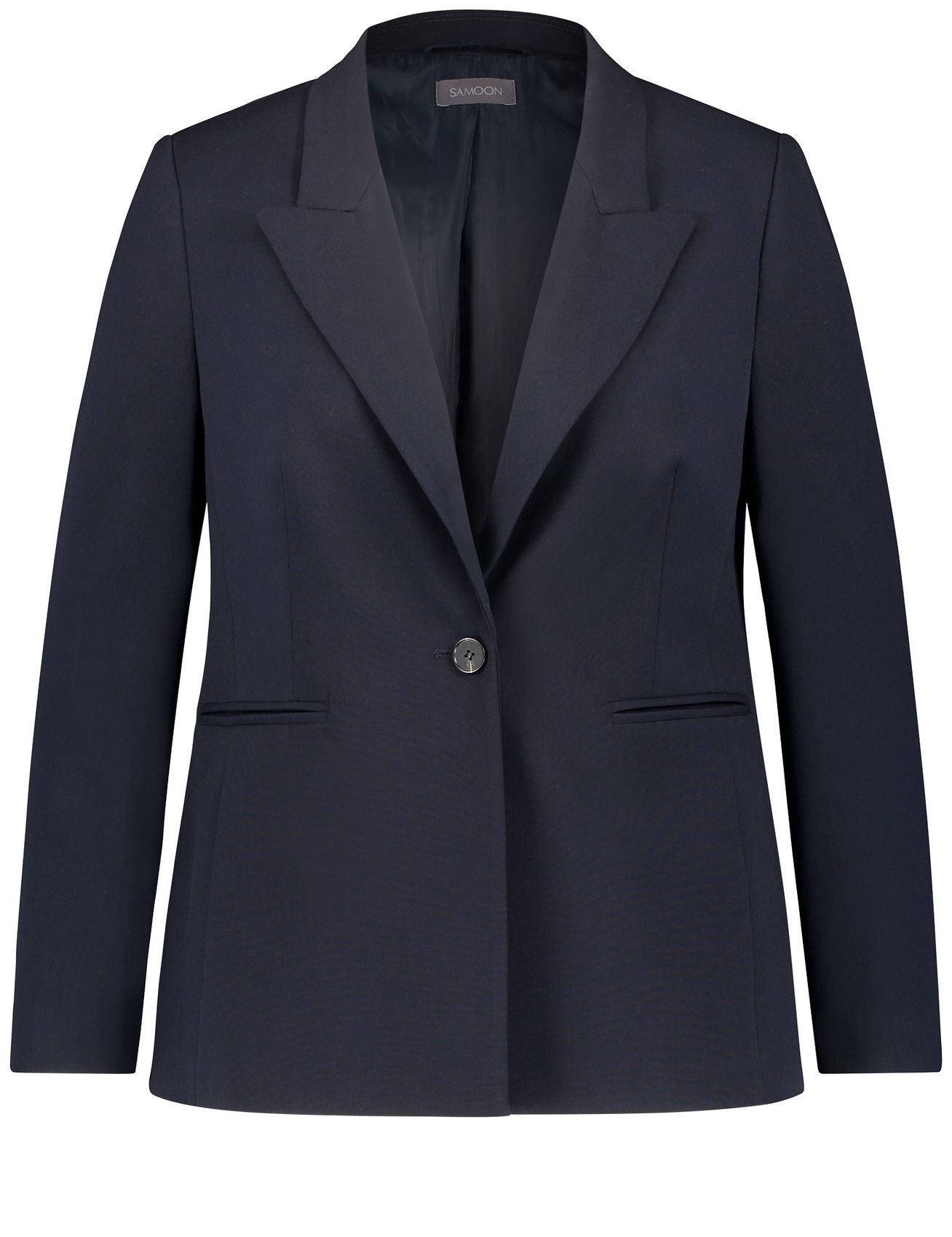 SAMOON Klassischer Blazer mit Paspeltaschen 54