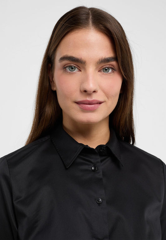 Cover Shirt Bluse Twill Langarm